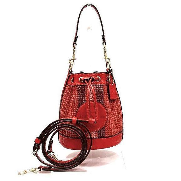 Coach Handbags - Coach Dempsey Bucket Bag  Leather Handbag C9955 in Excellent condition